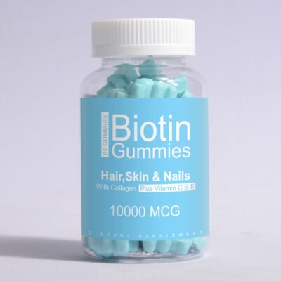 THIKURA Biotin Hair Gummy GMP Approved Health Bear Gummies 10000mcg product image