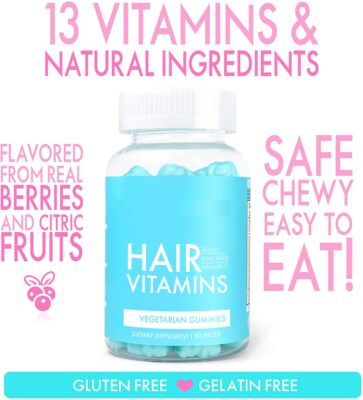 THIKURA Biotin Hair Gummy GMP Approved Health Bear Gummies 10000mcg product image