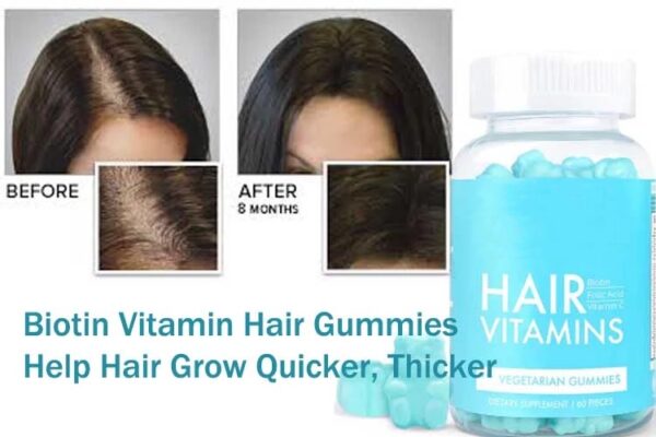 THIKURA Biotin Hair Gummy GMP Approved Health Bear Gummies 10000mcg product image