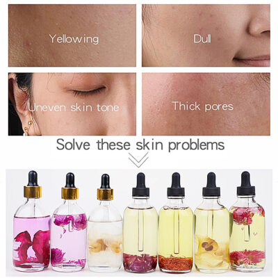 THIKURA Face Body Skin Care Flower Rose Massage Oil 100%