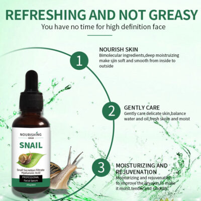 THIKURA Organic Snail Firming Serum Face Skin Whitening Nourishing Snail 30 ml product image