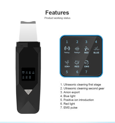 THIKURA Facial Spatula Machine Face Ultrasonic Skin Scrubber product image
