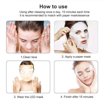 THIKURA Led Facial Mask 3 Colors Therapy Skin Rejuvenation product image