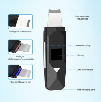 THIKURA Facial Spatula Machine Face Ultrasonic Skin Scrubber product image