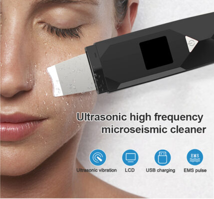 THIKURA Facial Spatula Machine Face Ultrasonic Skin Scrubber