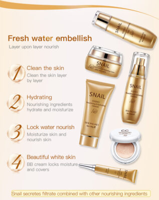THIKURA Beauty Snail Skin Care Hydrating Repairing Whitening Set product image