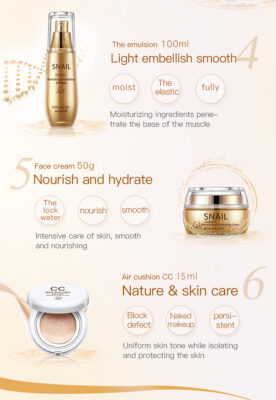 THIKURA Beauty Snail Skin Care Hydrating Repairing Whitening Set product image
