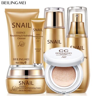 THIKURA Beauty Snail Skin Care Hydrating Repairing Whitening Set