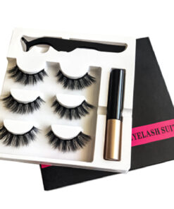 THIKURA 3D Magnetic Eyelashes Kit 3 Pairs