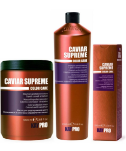KAYPRO Caviar Supreme Set - Shampoo 1000 ml, Mask 1000 ml, Serum 100 ml