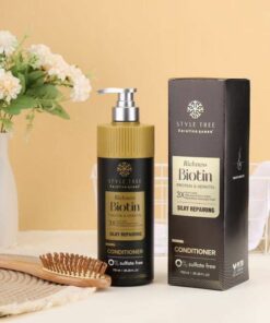 Style Tree Keratinequeen Biotin conditioner and box