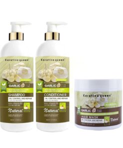 Style Tree Keratinequeen Garlic Hair Care Set - 3 x 800 ml
