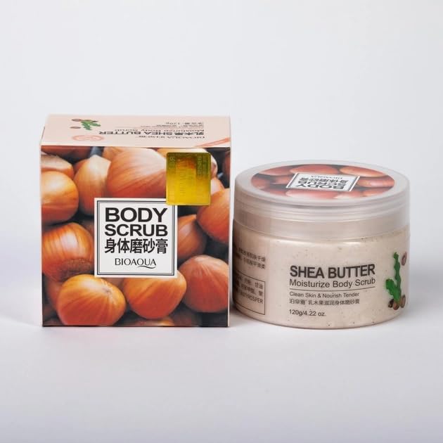 Shea Butter Moisturize Body Scrub, Exfoliating and Hydrating, 120g/4.22 oz, All Skin Types 6 Shea Butter Moisturize Body Scrub, Exfoliating and Hydrating, 120g/4.22 oz, All Skin Types