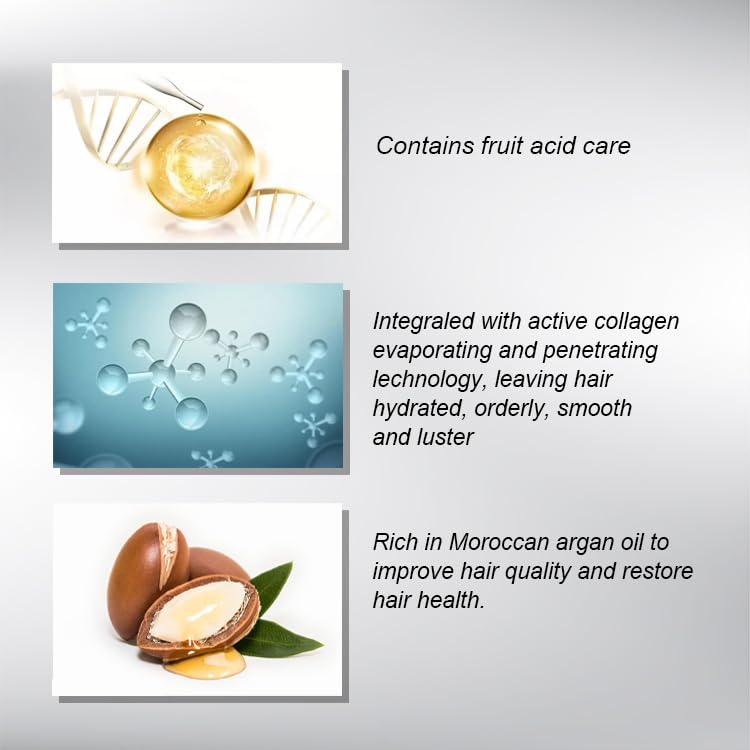 YOGI CARE Collagen Treatment Mask, Acid Therapy, Professional Hair Care, All Hair Types, 800ml, 27 fl oz 3 YOGI CARE Collagen Treatment Mask, Acid Therapy, Professional Hair Care, All Hair Types, 800ml, 27 fl oz