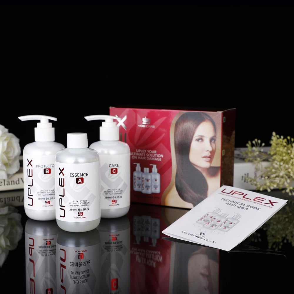 UPLEX HAIR REPAIR TREATMENT REBUILD BROKEN HAIR COLORING AND BLEACHING CARE HAIR KIT, Clear 4 UPLEX HAIR REPAIR TREATMENT REBUILD BROKEN HAIR COLORING AND BLEACHING CARE HAIR KIT, Clear