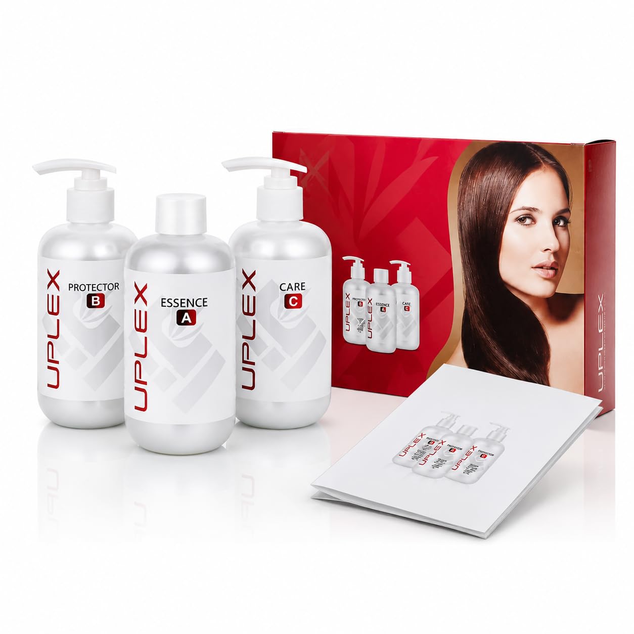 UPLEX HAIR REPAIR TREATMENT REBUILD BROKEN HAIR COLORING AND BLEACHING CARE HAIR KIT, Clear