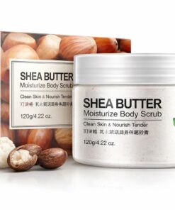 Shea Butter Moisturize Body Scrub, Exfoliating and Hydrating, 120g/4.22 oz, All Skin Types
