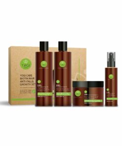 Yogi Care Biotin Hair Growth & Anti-Hair Fall Set – Shampoo, Conditioner, Hair Mask & Scalp Serum – Sulfate & Paraben Free
